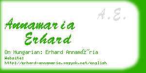 annamaria erhard business card